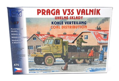 SDV Truck Praga V3S Coal Distribution Vehicle Plastic Model Kit 1/87 H0