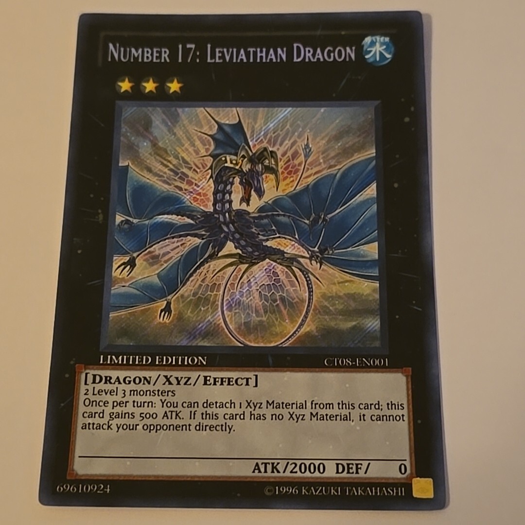 Number 17: Leviathan Dragon - CT08-EN001 - Secret Rare - Limited Edition  Yugioh