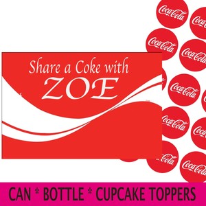 Coca Cola Edible Icing Cake Topper Decorations Ebay