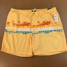 Club Room Mens Size XXL Yellow Swim Trunks Beach NWT
