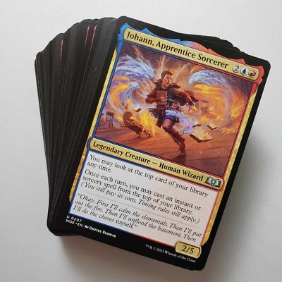 MTG Wilds of Eldraine Commander EDH Johann Apprentice Sorcerer Deck