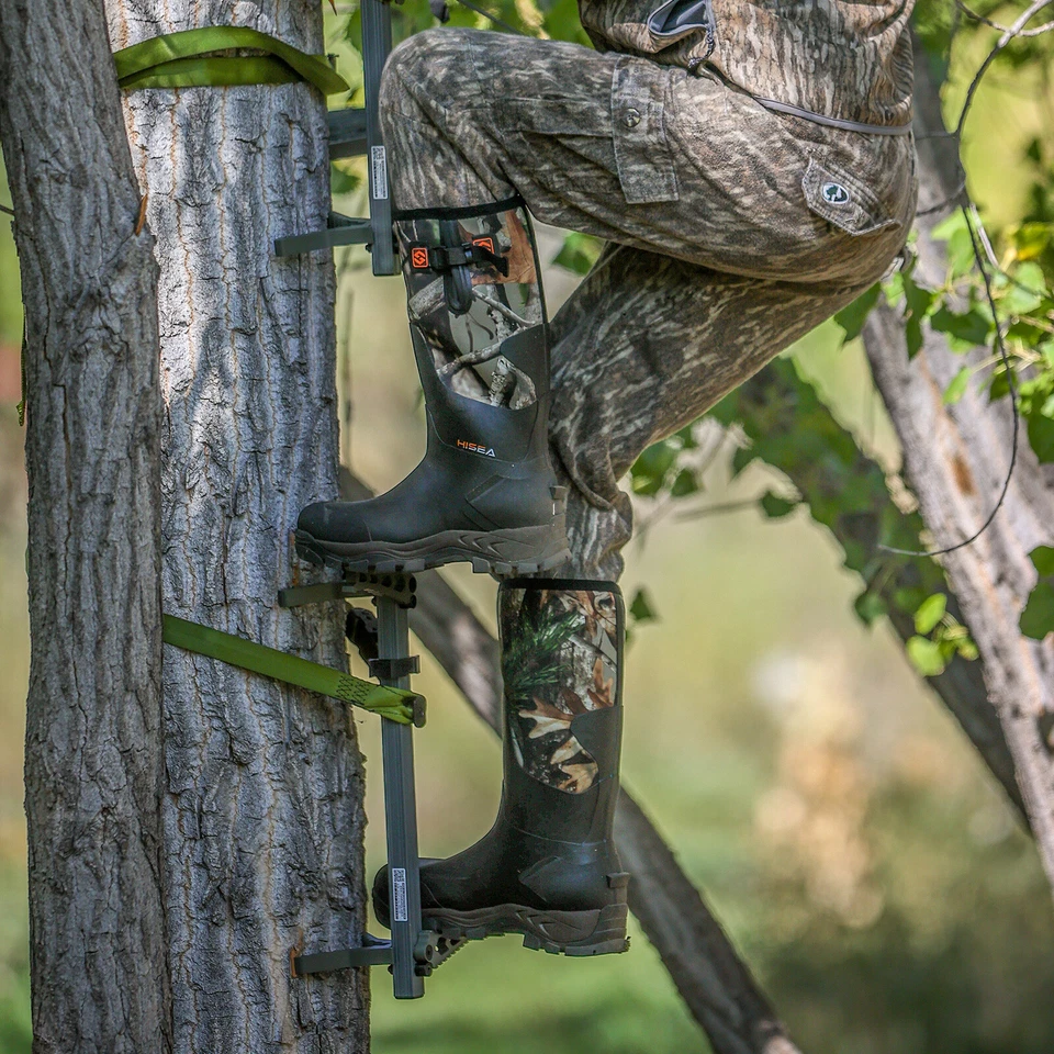 HISEA Men's Neoprene Rubber Hunting Boots Insulated Muck Working Rain Snow Boots - Image 3 of 4