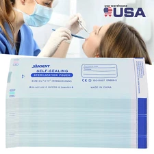 up to 4000 3.5" x 10" Self Seal Pouch Sterilization Bag Pouches Dental Medical