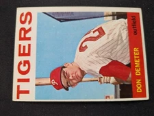 1964 Topps Baseball Card # 58 Don Demeter - Detroit Tigers (VG/EX)