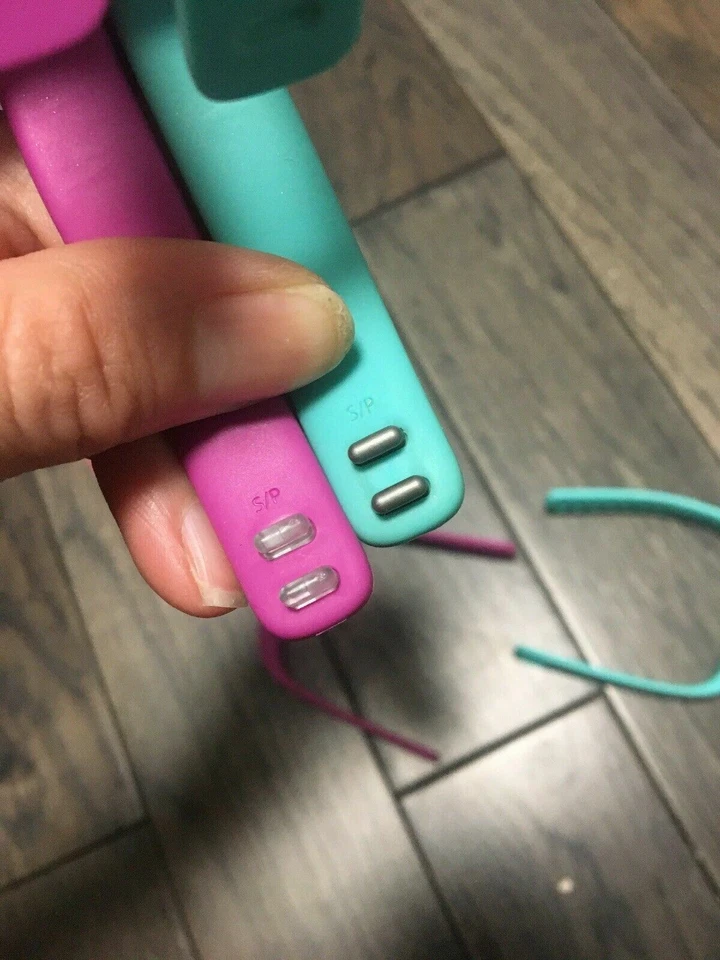 5 pulseras Fitbit Flex vibrante tamaño pequeño púrpura, rosa, verde azulado, pulseras Foto 3 de 4