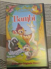 WALT DISNEY BAMBI Cartoni Animati VHS Videocassetta ORIGINALE VS 4372 del 1992