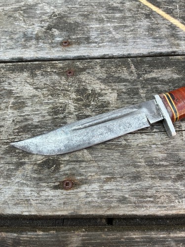 Vintage Estwing Hunting Knife 4 1/2" Blade w/ Original Sheath - Picture 7 of 17