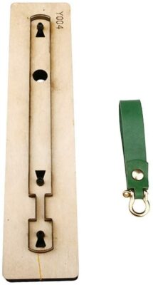 Leather Cutting die Leather Craft DIY Key Ring Wooden Key Chain Template cutter