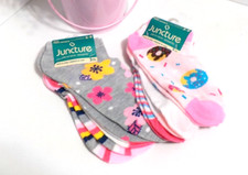 Juncture Girls Low Cut Socks - Kids Size 5-9 Brand New 0702-31