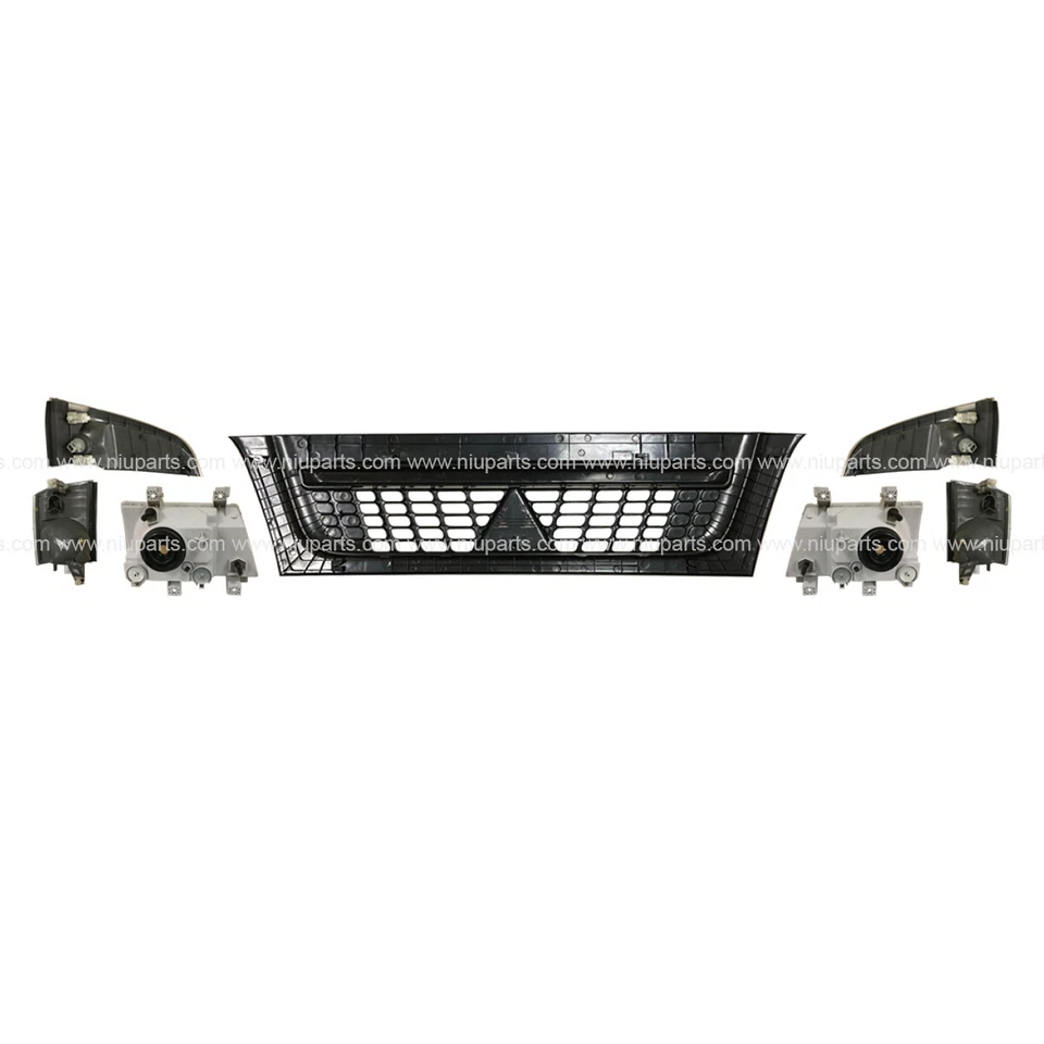 Grille with Headlight & Corner Lamp & Marker Light LH & RH Fit Mitsubishi FUSO - Image 2 of 3