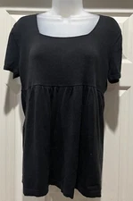 ESPIRIT Black v neck SS top Women XL