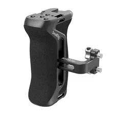 Aluminum Camera Cage Side Handle with Adjustable Grip Cold Shoe Strap Hole