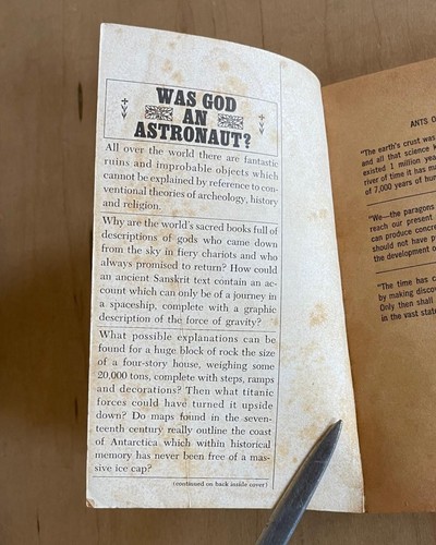 CHARIOTS OF THE GODS Erich Von Daniken Bantam Paperback Ed 1971 Ancient Aliens - Picture 4 of 9