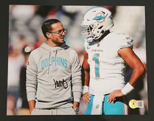 Coach MIKE McDANIEL Signed 8x10 Photo-MIAMI DOLPHINS-Beckett Authentication