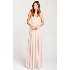 Show Me Your Mumu Godshaw Goddess Gown Sparkle Dancing Queen Shine Blush Pink XL