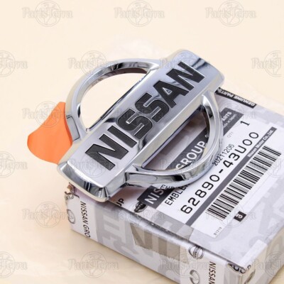 95 96 Nissan Maxima Front Grille Emblem Gold Badge Logo Nameplate