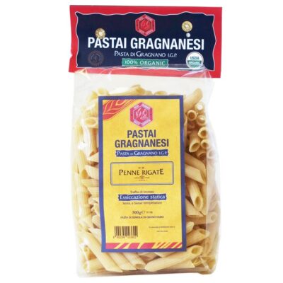Penne Rigate Organic Pasta di Gragnano IGP   Authentic Italian 17.6 oz