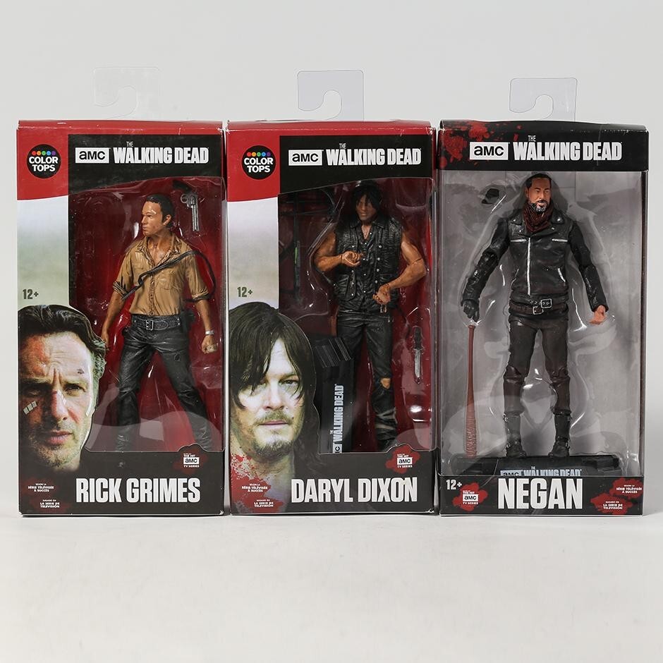 Figuritas Serie TV THE WALKING DEAD Rick Grimes Daryl Negan 15 cm Mejor Precio!