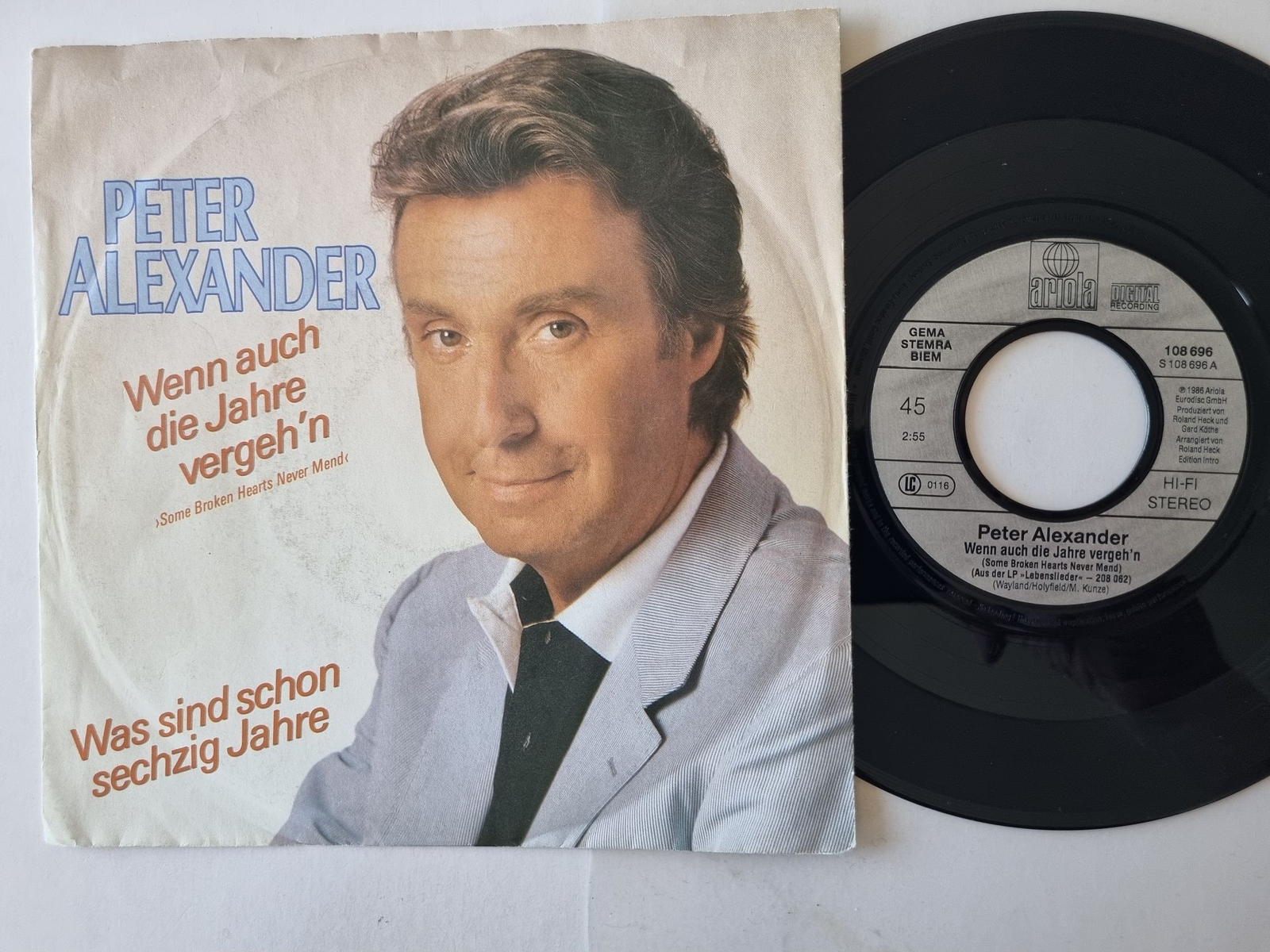 Peter Alexander - Wenn auch die Jahre vergeh'n 7''/CV Don Williams Telly Savalas