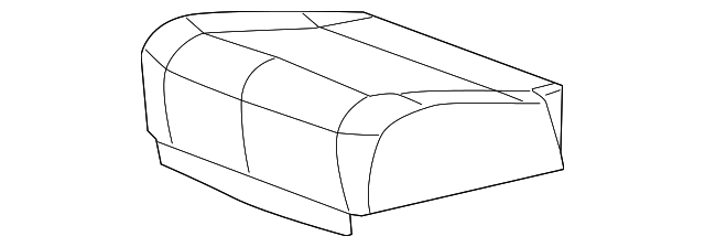 Genuine GM Ebony Rear Passenger Side Seat Cushion Cover 25863749