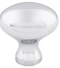 Top Knobs M369 Egg 1-1/4 Inch Oval Cabinet Knob - Chrome