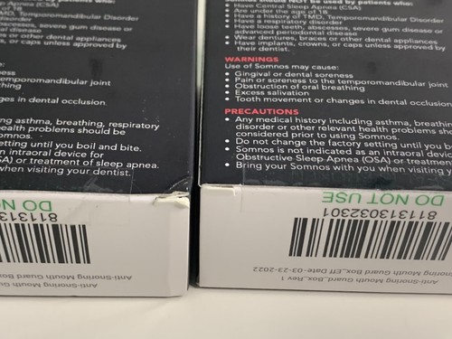Paradenti antirusso Somnos - Parabocca regolabile russare 2x Medium - Foto 5 di 6