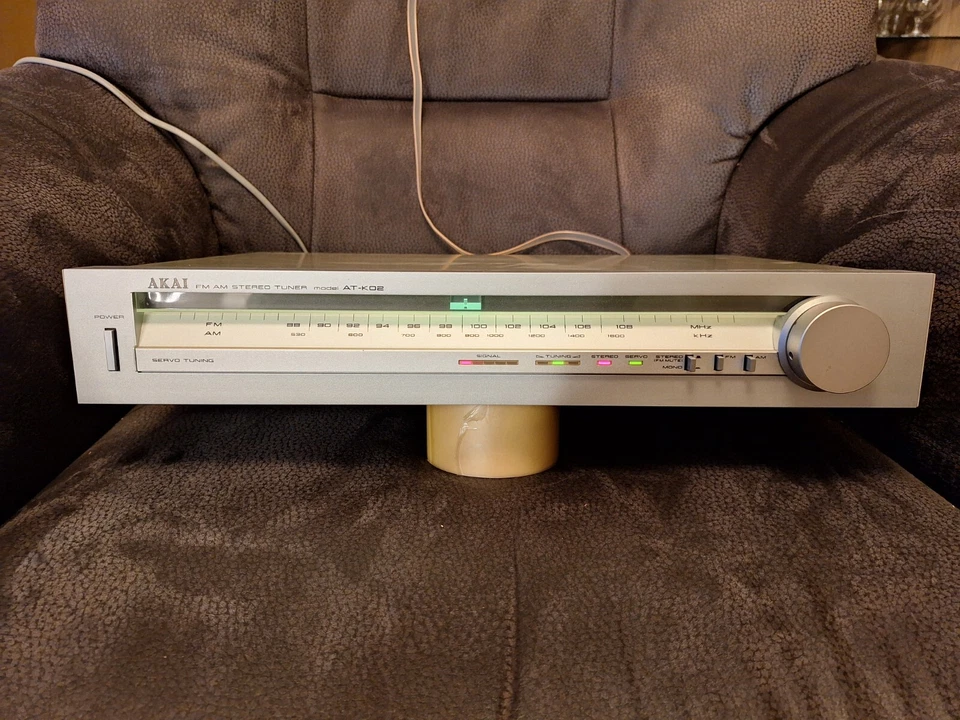 Akai AT-K02 Stereo AM FM Analog Tuner in Silber Made in Japan - Bild 2 von 4