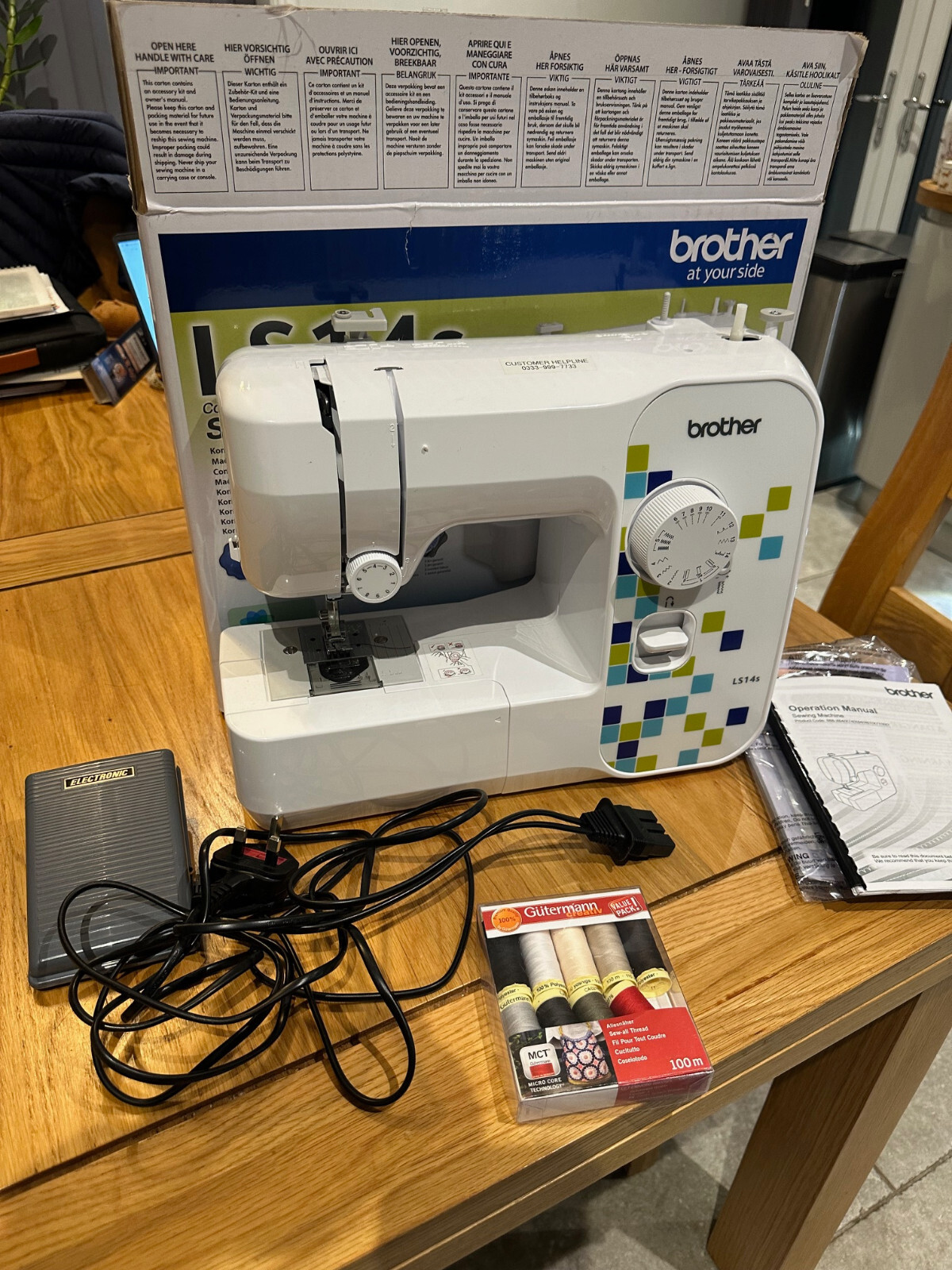 Brother LS14S Compact Free Arm Sewing Machine Excellent Condition