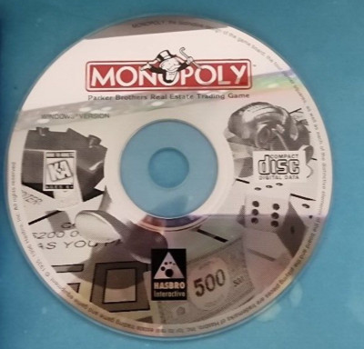 Monopoly CD-ROM Windows Only Disk Only!  See Picture