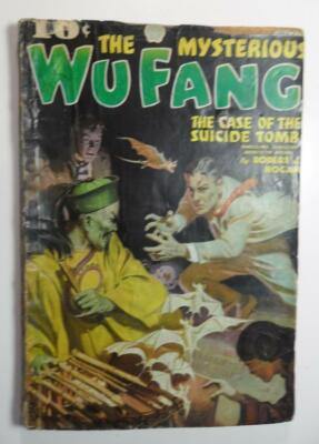 洋書 4 PULP MAGAZINES: 1935, 1938, 1940, 1951 VINTAGE THE MYSTERIOUS WU FANG PULP #4 DEC 1935 WEIRD MENACE