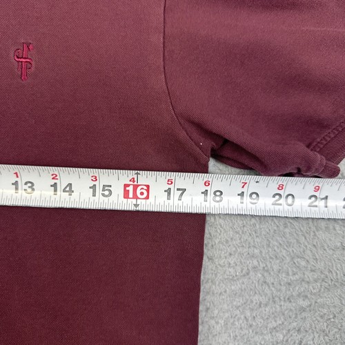 Father & Sons Polo Shirt Youth Boys Medium Red Knit Casual Preppy School Classic - Picture 12 of 16