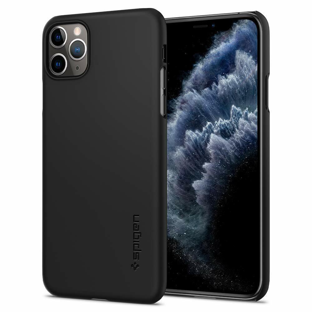 Spigen Thin Fit Works with Apple iPhone 11 Pro Max Case - Black