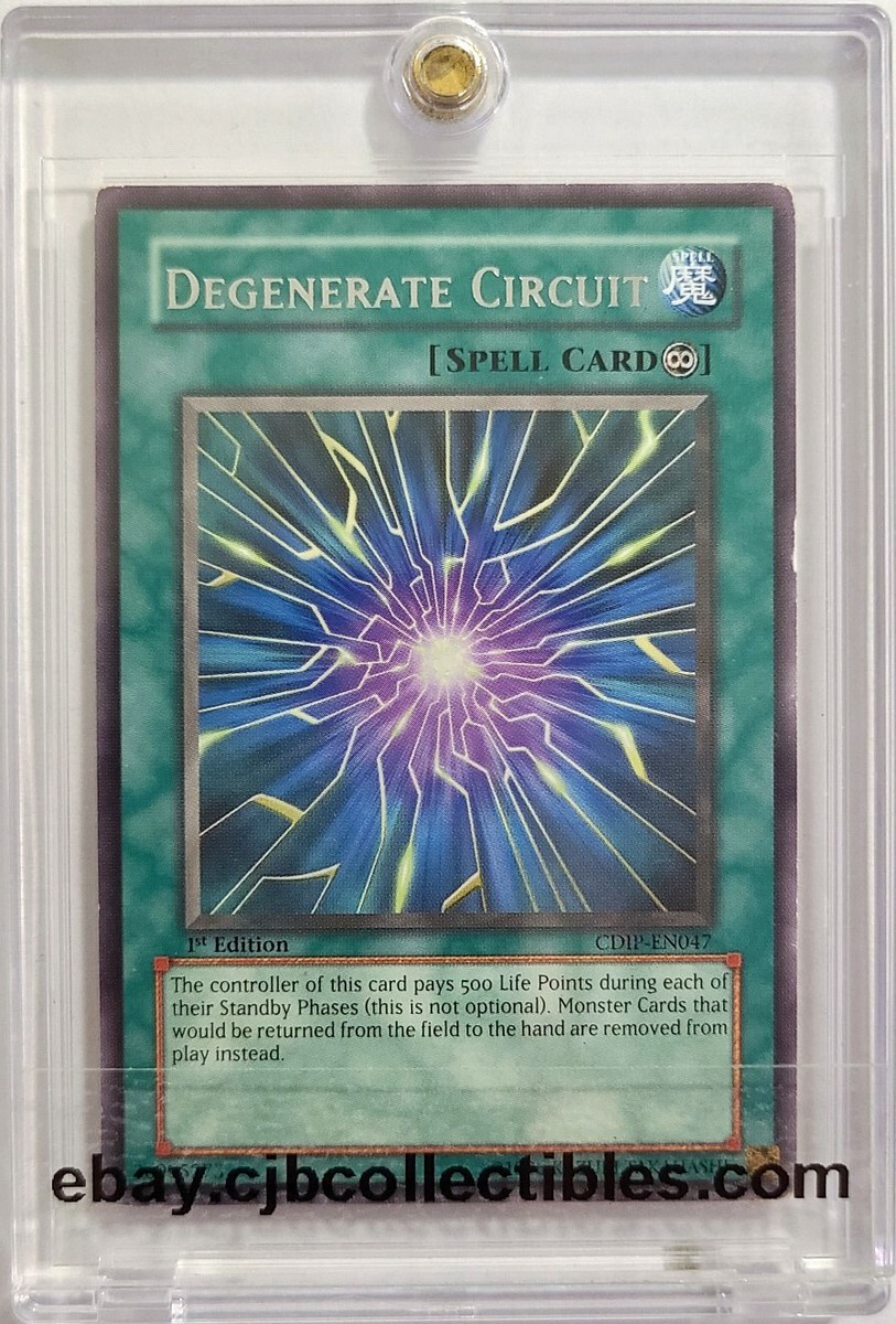 most degenerate yugioh deck Yu-Gi-Oh! DEGENERATE CIRCUIT CDIP-EN047 1st Edition Rare Cyberdark Impact  🍒