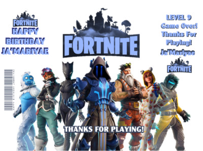 36 pc Chip Bags Candy Wrapper Capri Sun and Water Bottle Favors  Gamer. Options