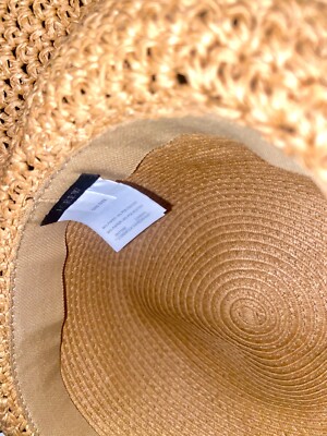 J.Crew Textured Summer Straw Floppy Wide Brim Hat One Size  display picture 1