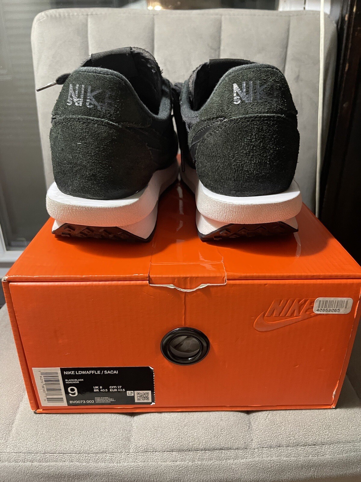 SACAI X NIKE Nike LDWaffle x Sacai nylon nero 2020 taglia 9 condizioni pulite