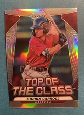 Corbin Carroll 2020 Panini Prizm Silver Holo Top of the Class Insert #TOC-16