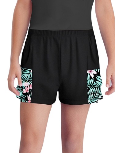 Kids Girls Shorts Training Swimming Athletic Bottoms Fitness Swimwear Sunburn - Picture 53 of 88