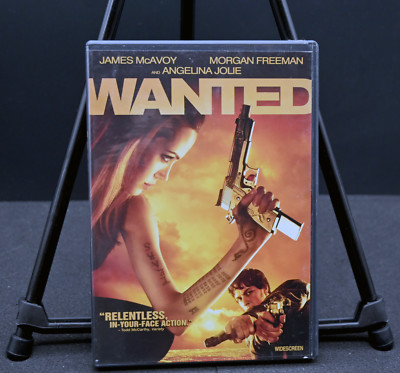   Wanted (DVD, 2008)   James McAvoy, Angelina Jolie   Very Good Condition
