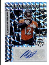 MONTRELL WASHINGTON 2022 PANINI MOSAIC ROOKIE SILVER PRIZM AUTO RC BC7352