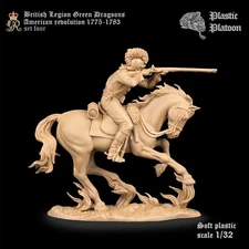PLASTIC PLATOON British Dragoon # 4 American Revolution Toy soldiers 1:32 New