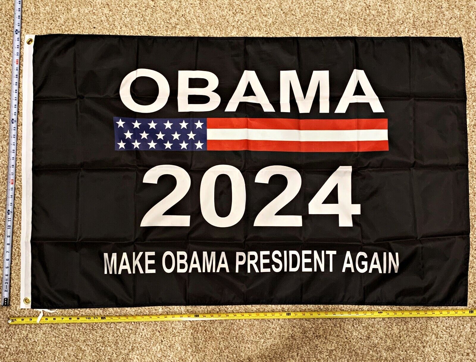 Obama Flag FREE SHIPPING Michelle 2024 Make Obama President Biden USA Sign 3x5' | eBay