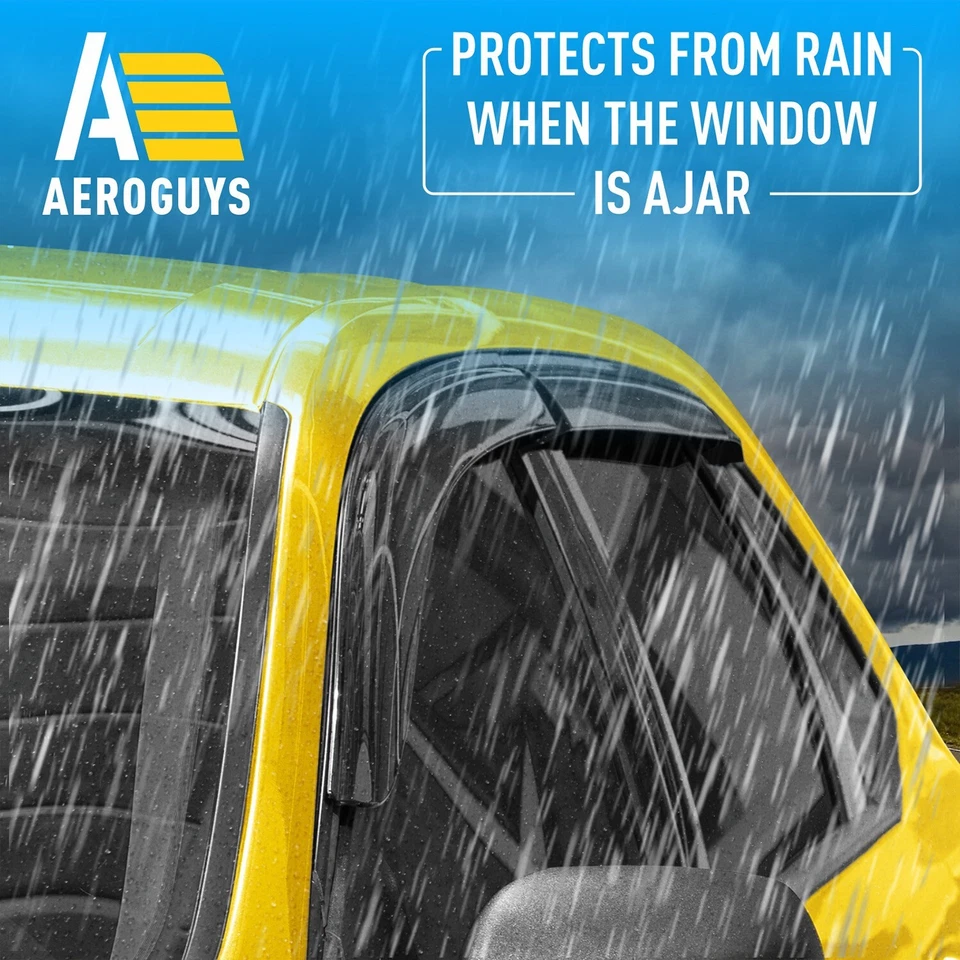 Parasoles de lluvia protectores de viento para Ford Edge 2015-2024 Foto 3 de 4