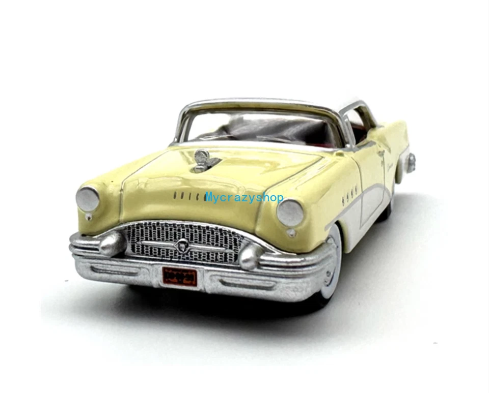 CR 1:87 желтый 1955 века классическая спортивная модель литой металлический автомобиль - Изображение 4 из 4