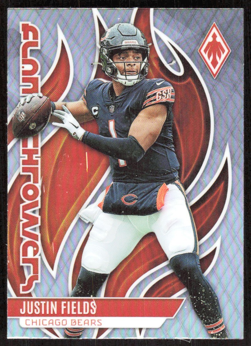 2023 4161C Panini Phoenix Flame Throwers SILVER Justin Fields Chicago Bears