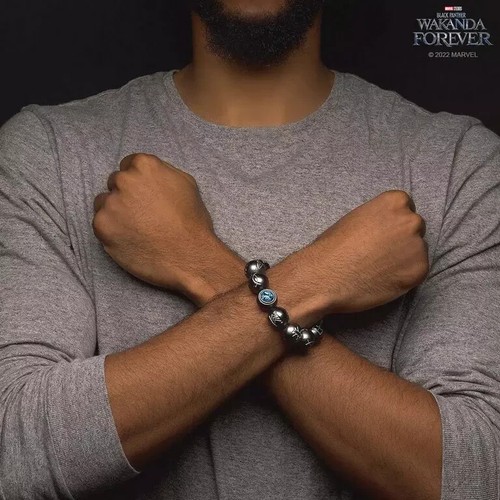 Pulsera Marvel Black Panther: Wakanda Forever Kimoyo Cuentas RARA edición limitada - Imagen 7 de 11