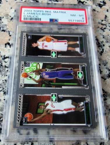 LEBRON JAMES Chris Bosh 2003 Topps Matrix Rookie Card RC PSA 8 NM MT๐ฅ๐ฅ๐ฅ$$$ - Picture 2 of 3