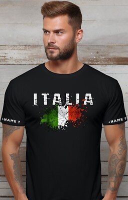T-Shirt Italien Italia Urlaub Reisen Camping Ferienhäuser WM Fussball Fanshirt 6