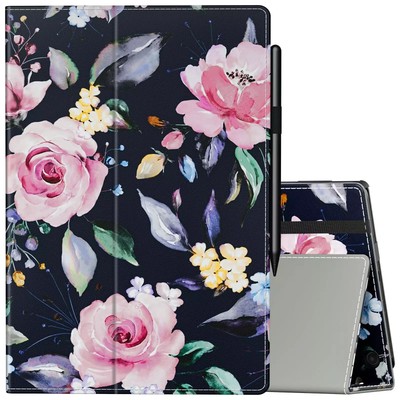 New Vori Annapro Case with Hand Strap Peony Floral Design for Fire Tablet