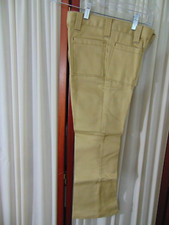 1960's Boy's Khaki Flare Pants by Donmoor -Waist 24"-Mint w/Tag/ Never Worn-SALE